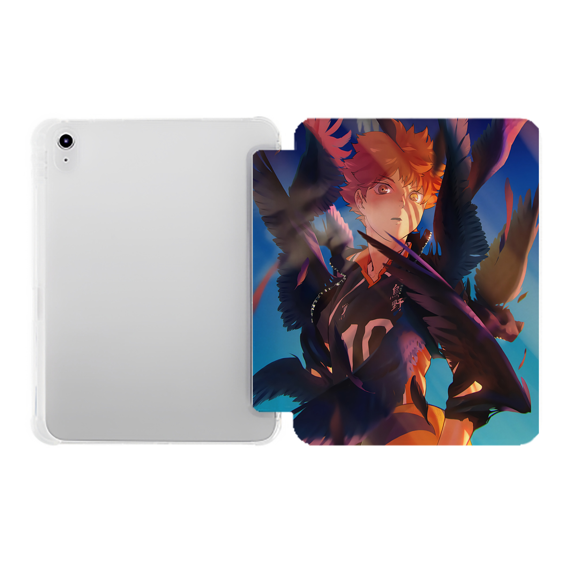 （画像用） ハイキュー!! Haikyu!! IPad ケース ペン収納付き 三つ折りスタンド PUレザー×シリコン 対応機種9.5/10.5/10.9インチ